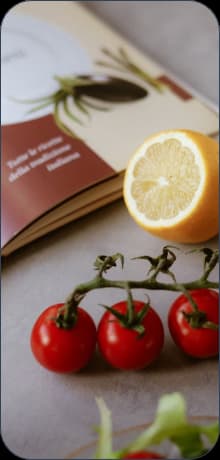 Vista de alimentos en la app Fudia Vista de alimentos en la app Fudia